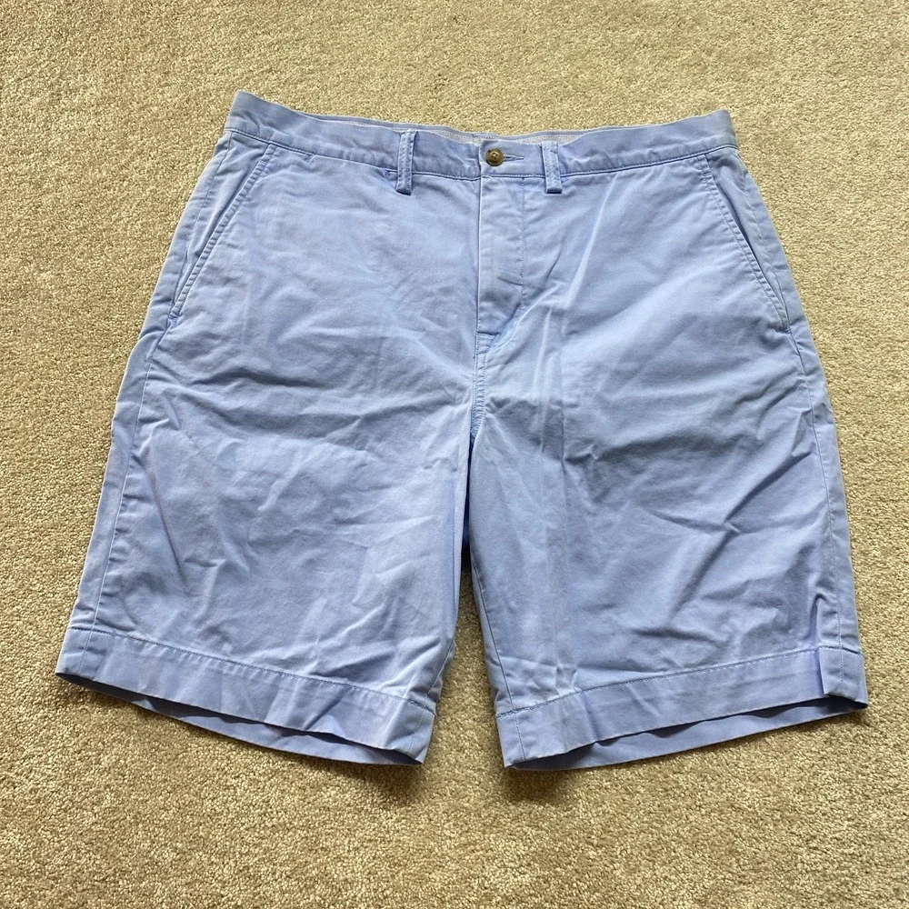 Polo Ralph Lauren Shorts Mens‎ 34 Blue Stretch Classic Fit Chino Casual Summer